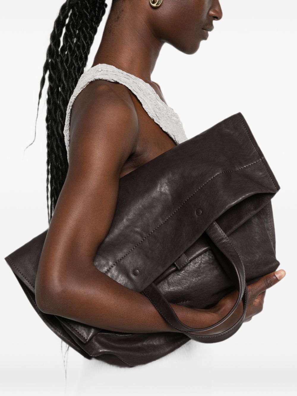 Lihann George Jani Leather Tote Bag