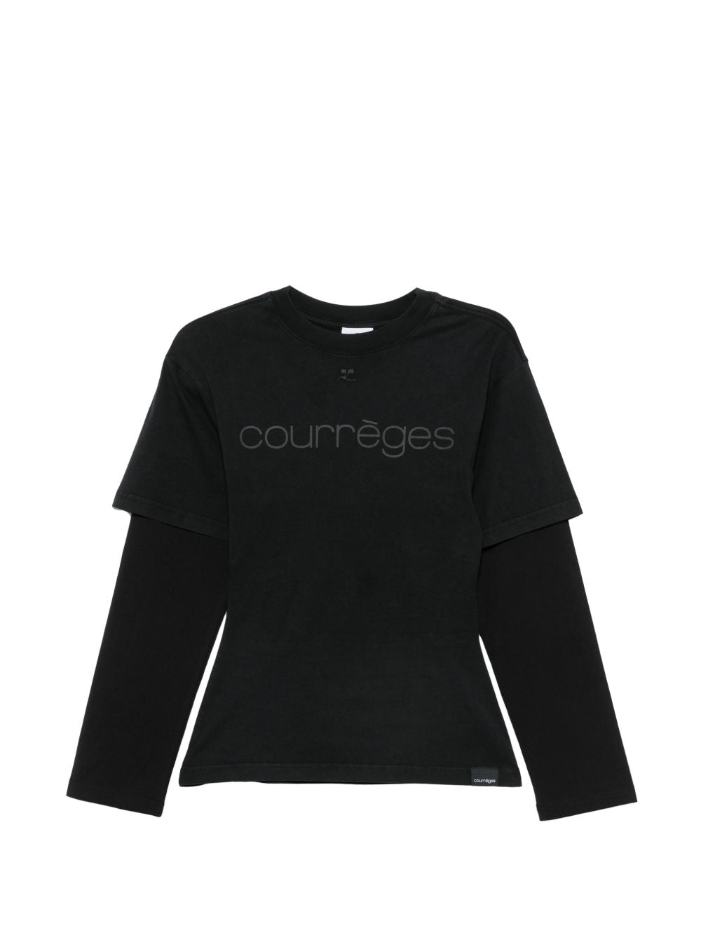 Courreges Pre Layered Cotton T Shirt