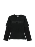 Courreges Pre Layered Cotton T Shirt