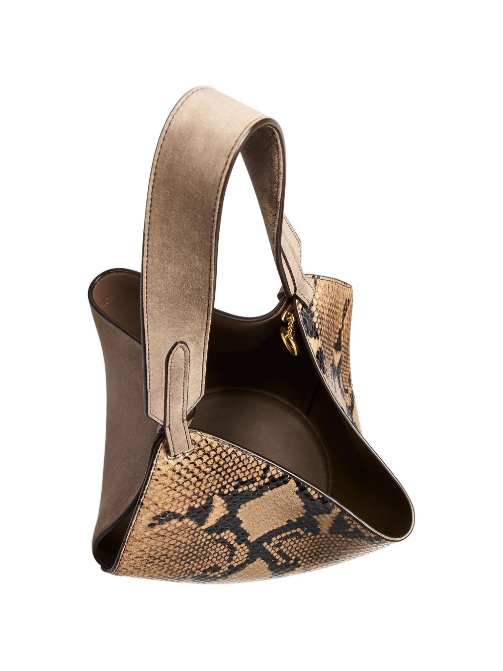Khaite Lotus Mini Leather Bucket Bag