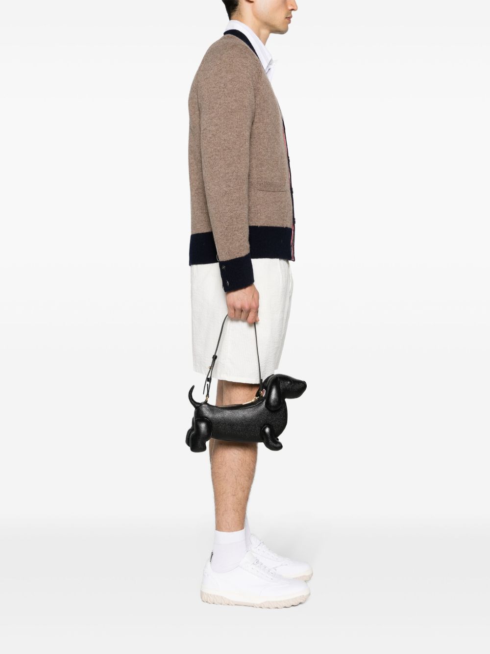 Thom Browne Beby Hector Leather Shoulder Bag