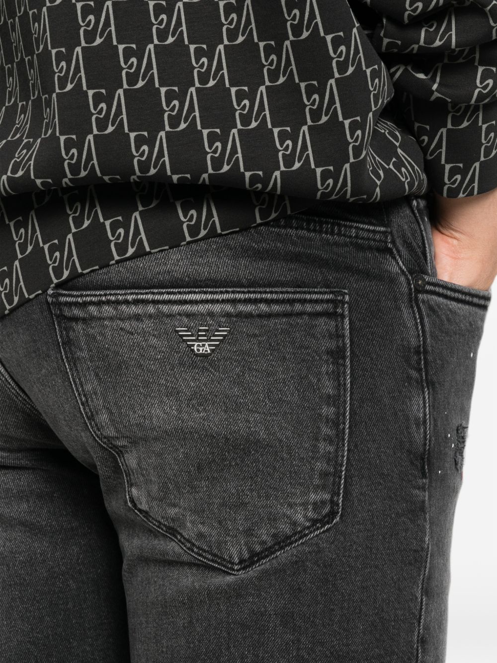 Emporio Armani Slim Denim Cotton Jeans