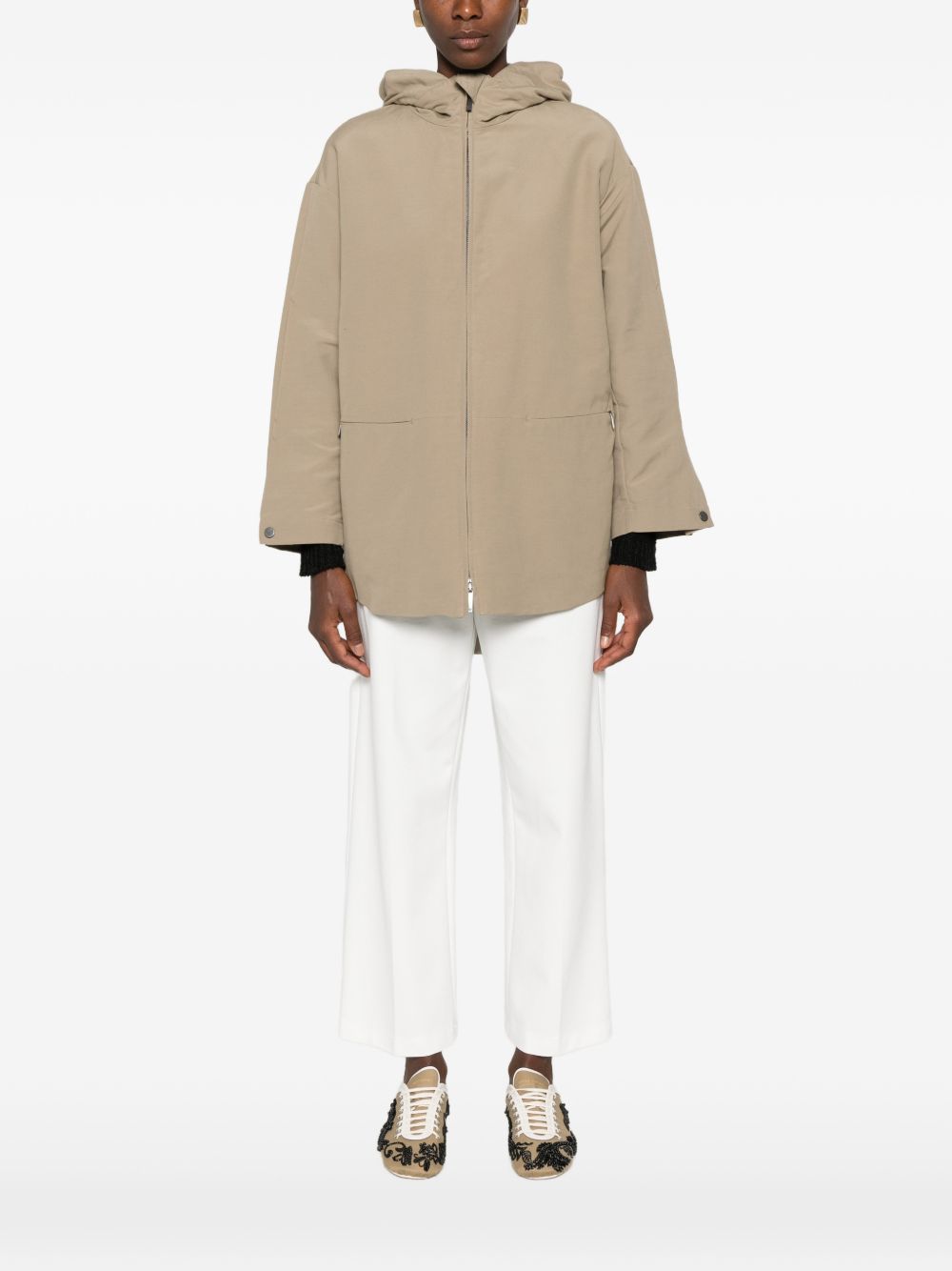 Emporio Armani Cotton Blend Blouson Jacket
