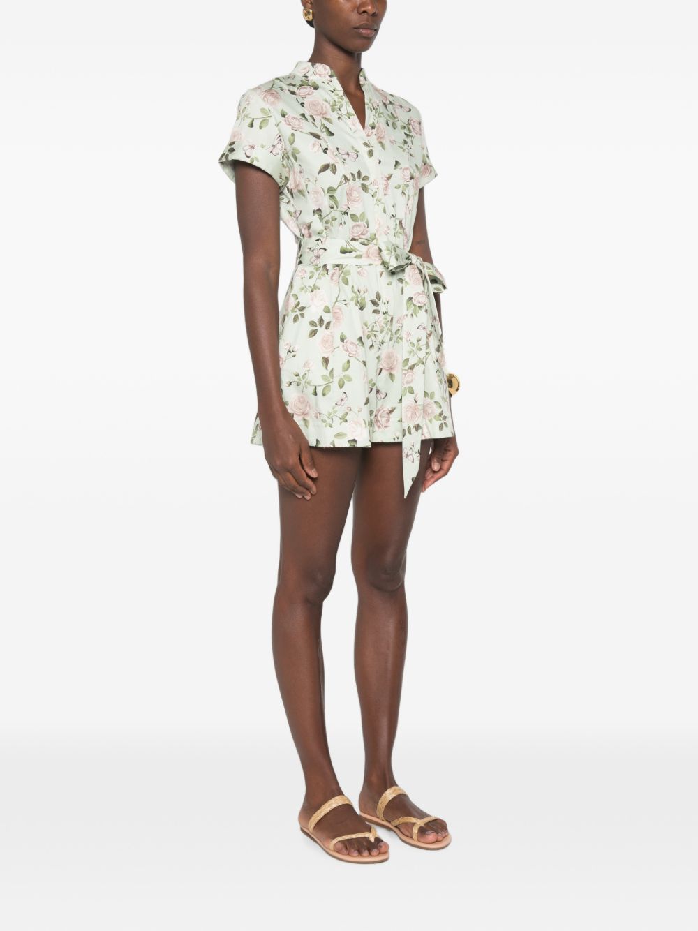 Alice + Olivia Lucy Printed Playsuit