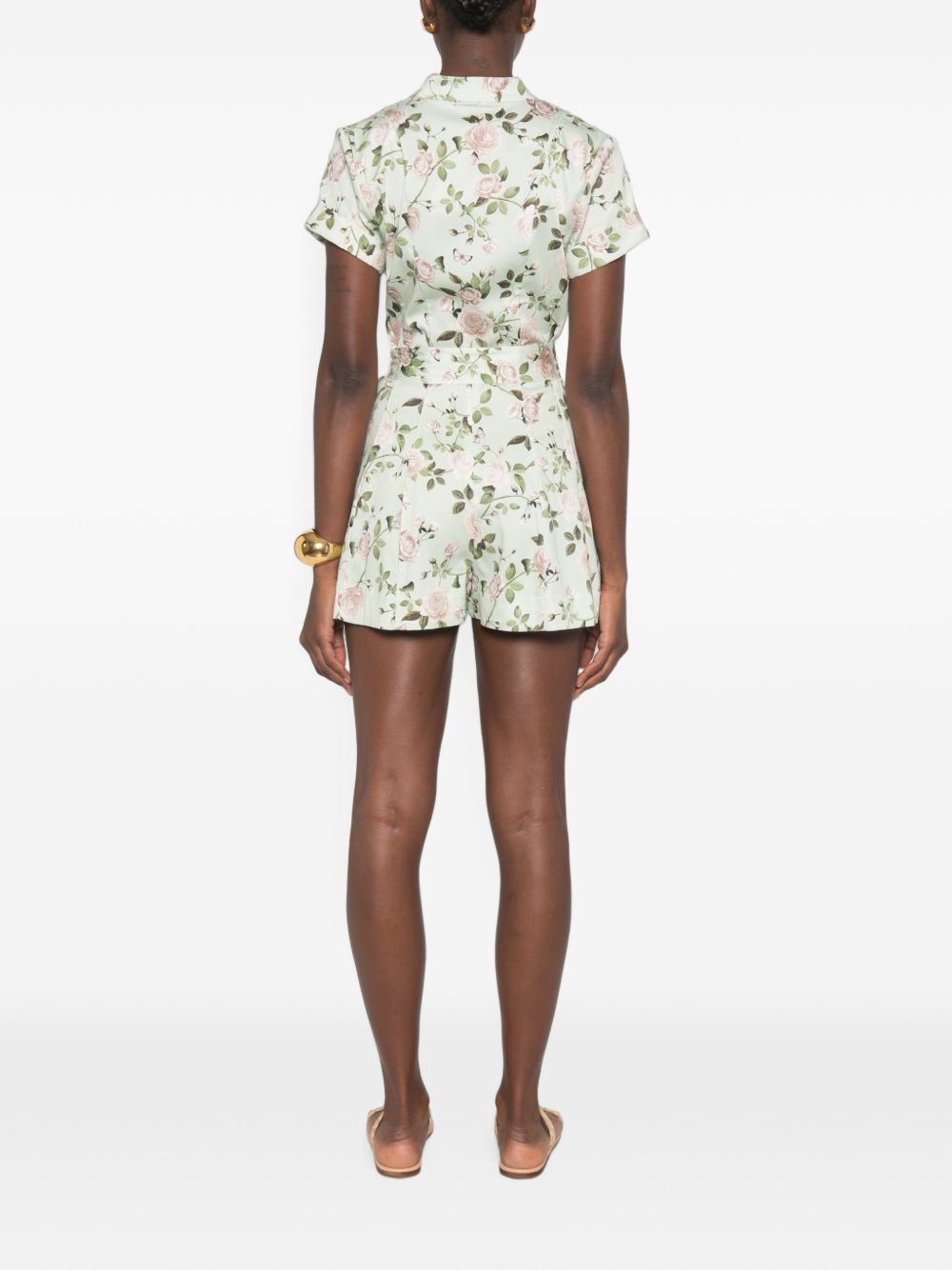 Alice + Olivia Lucy Printed Playsuit