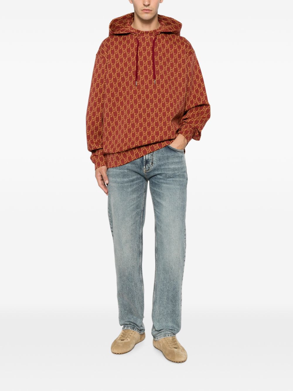 Emporio Armani Printed Cotton Hoodie