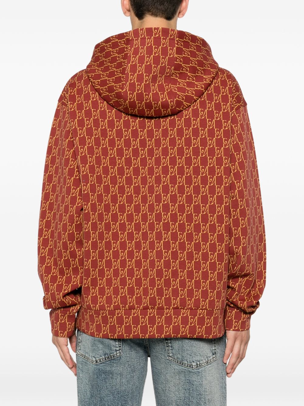 Emporio Armani Printed Cotton Hoodie
