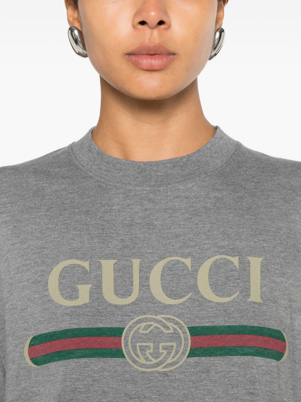 Gucci Logo Cotton T Shirt