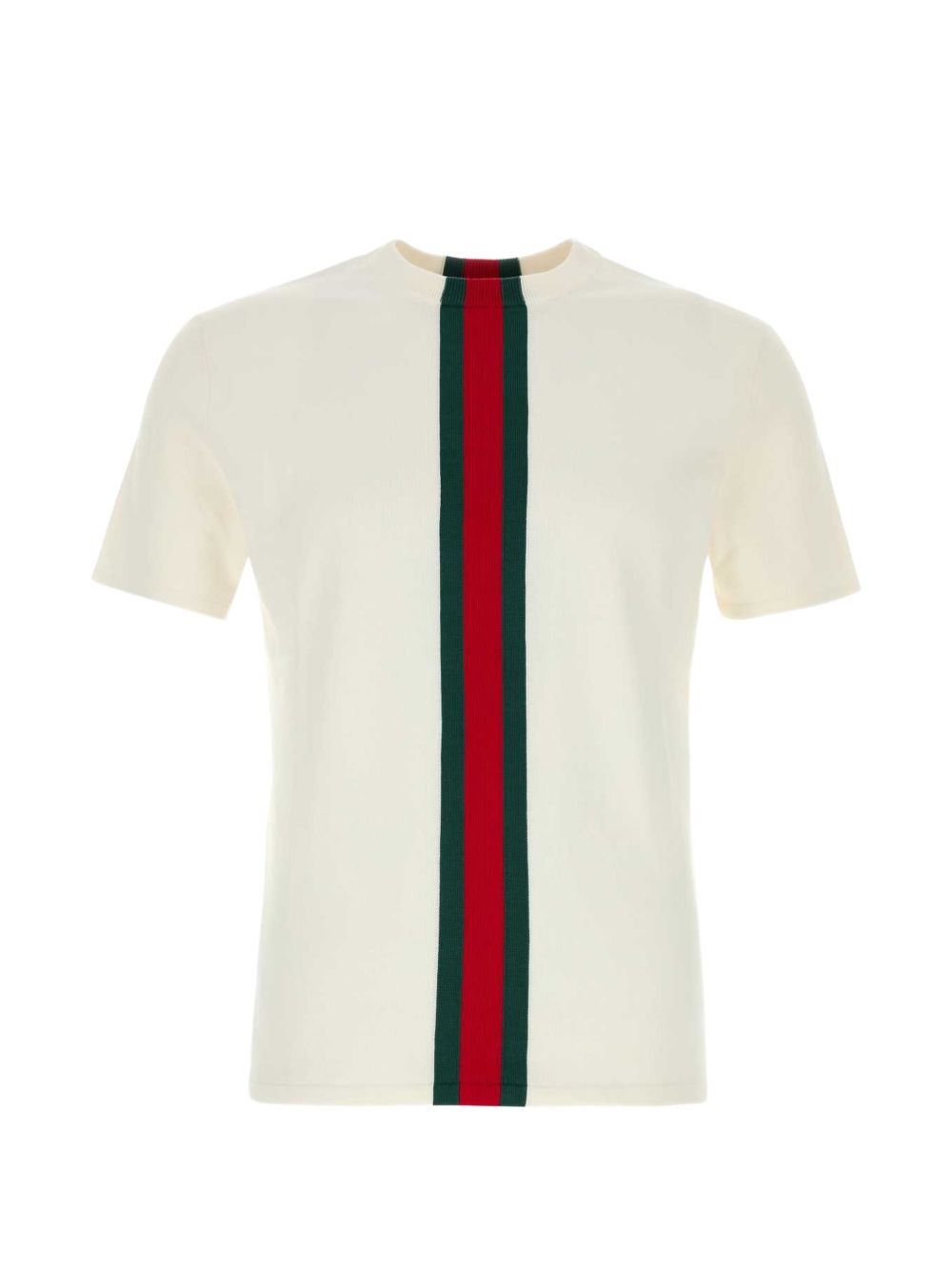 Gucci Web Detail Cotton T Shirt