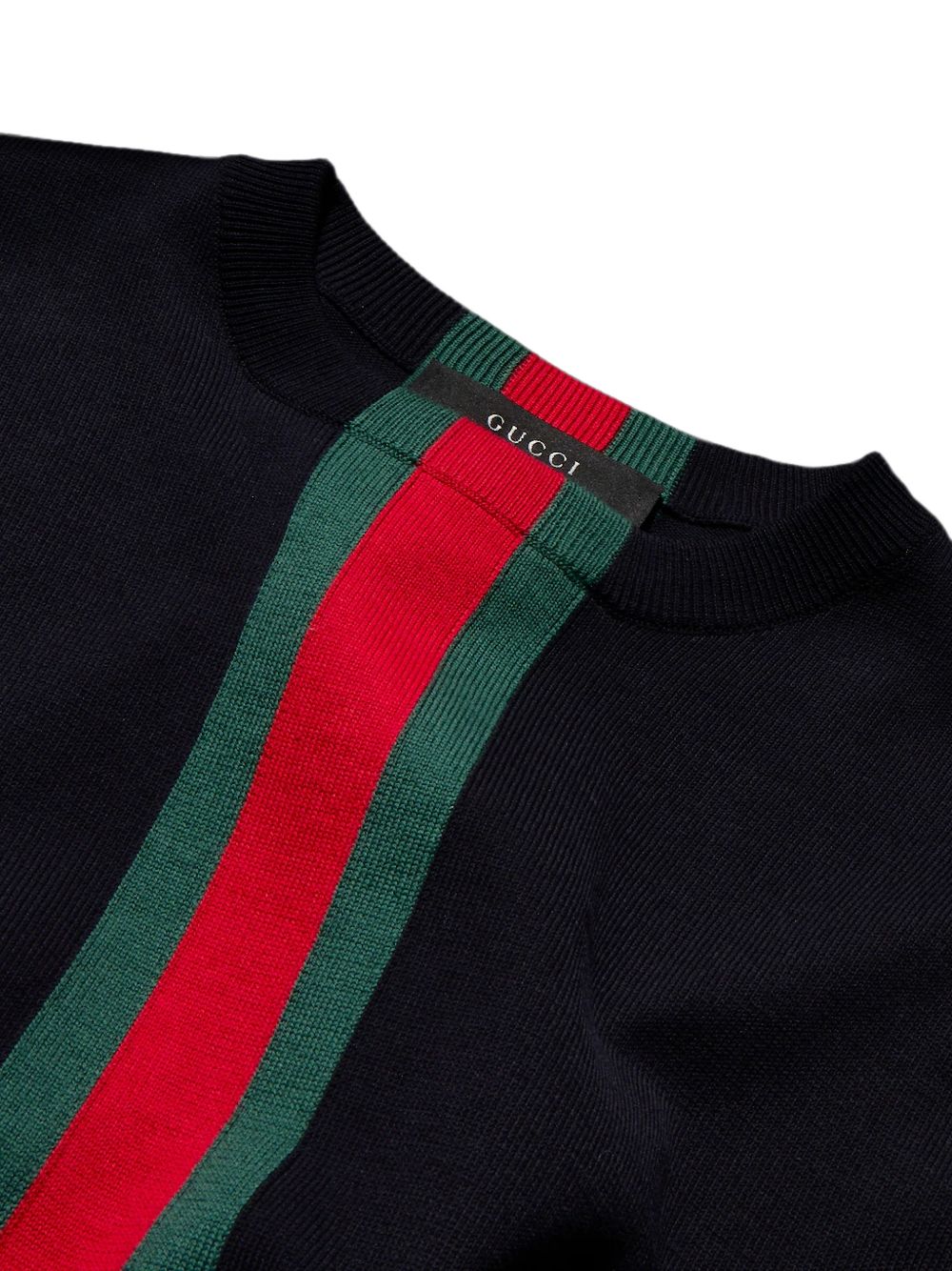Gucci Web Detail Cotton T Shirt