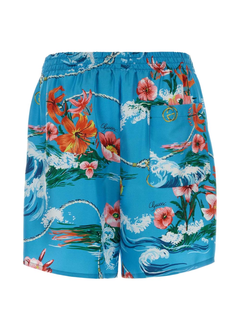 Gucci Printed Silk Shorts