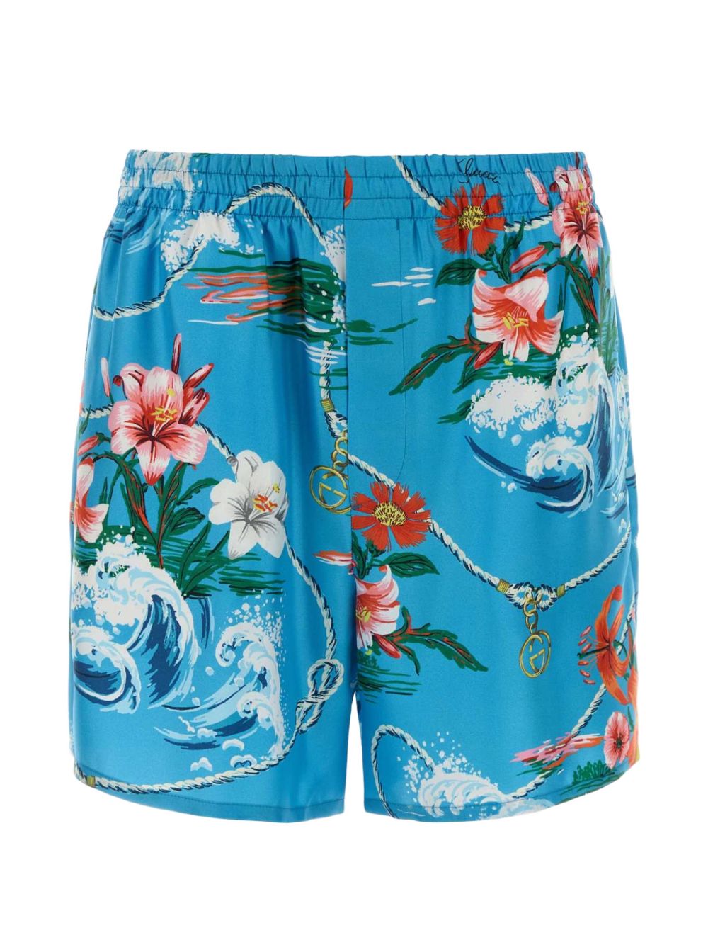 Gucci Printed Silk Shorts
