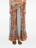 Zimmermann Aster Silk Long Skirt