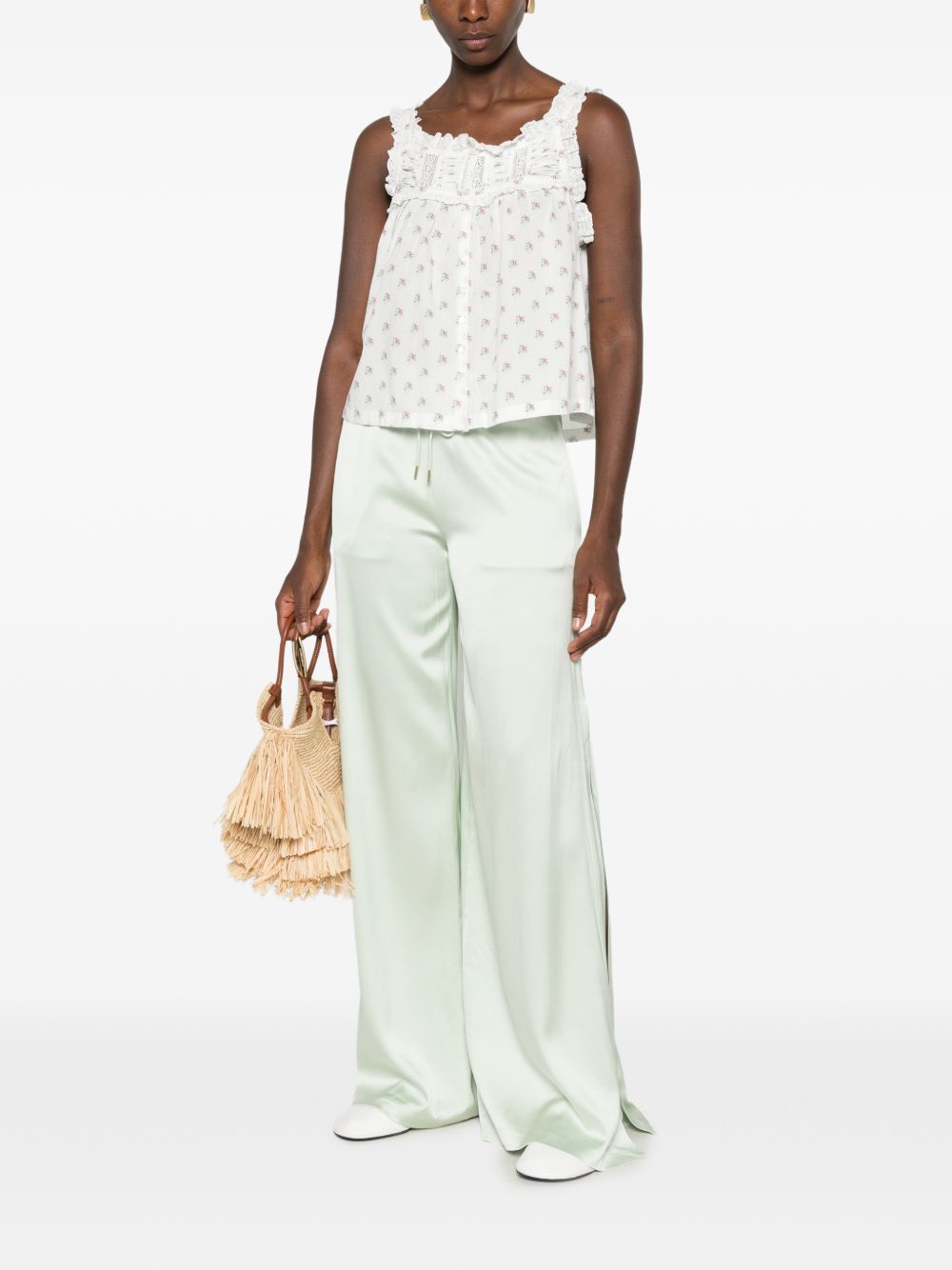 Alice + Olivia Kenley Wide Leg Trousers