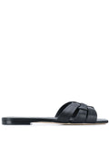 Saint Laurent Tribute Nu Pieds Leather Flat Sandals