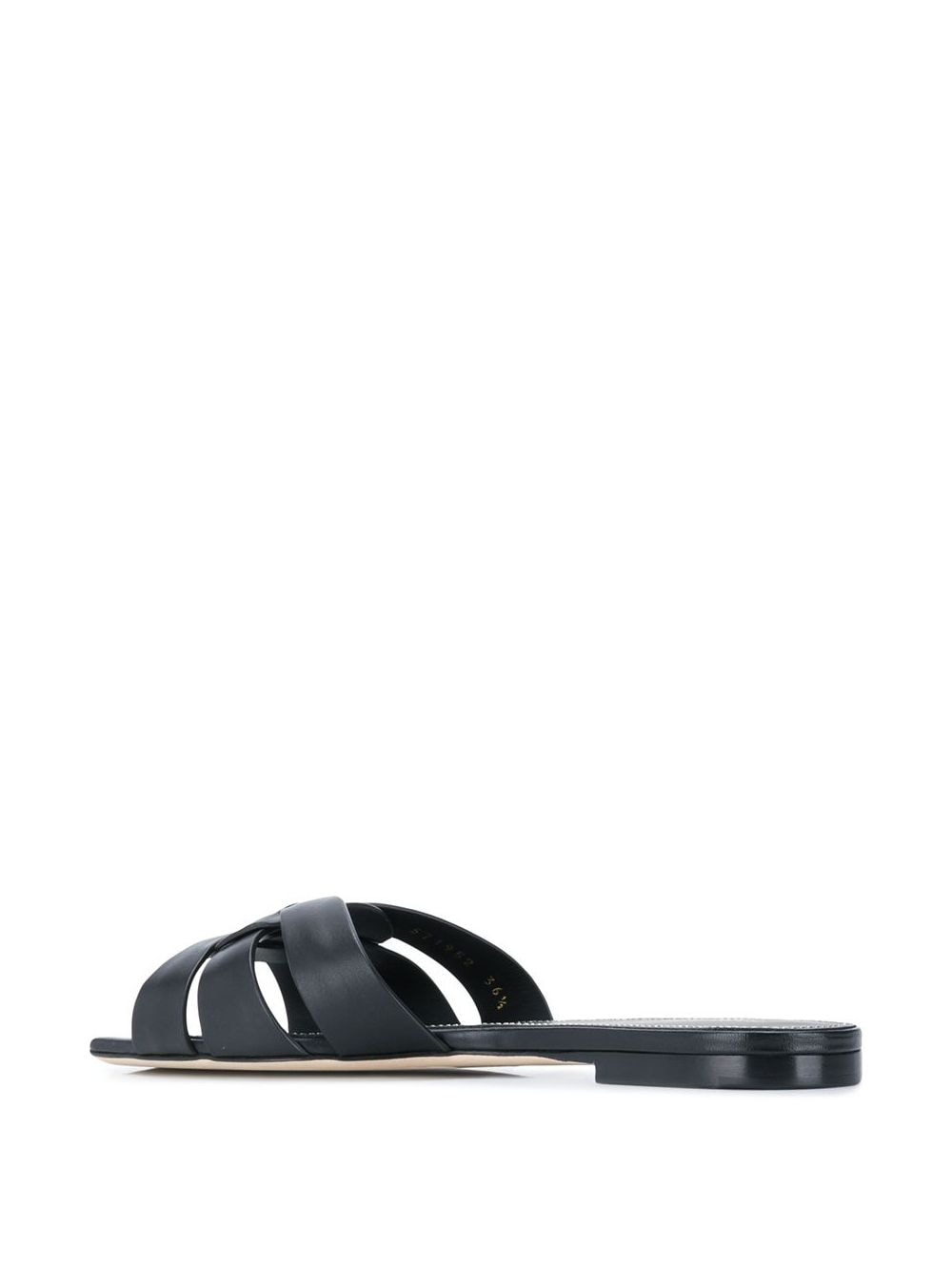 Saint Laurent Tribute Nu Pieds Leather Flat Sandals