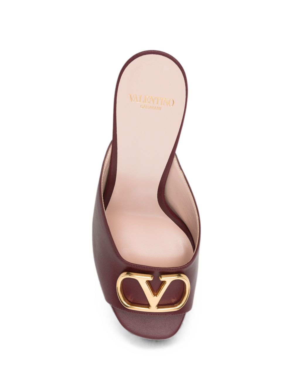 Valentino Garavani V Logo Signature Leather Mules