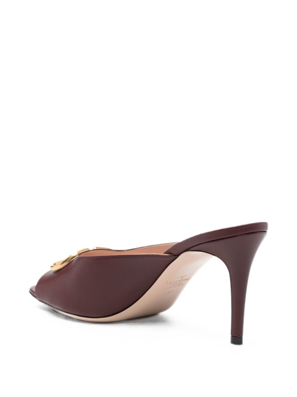 Valentino Garavani V Logo Signature Leather Mules