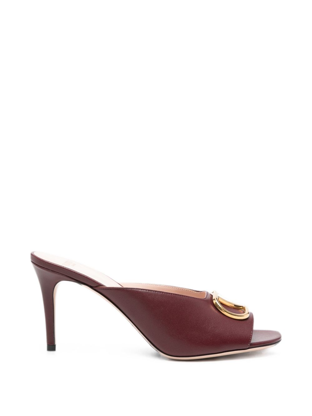 Valentino Garavani V Logo Signature Leather Mules