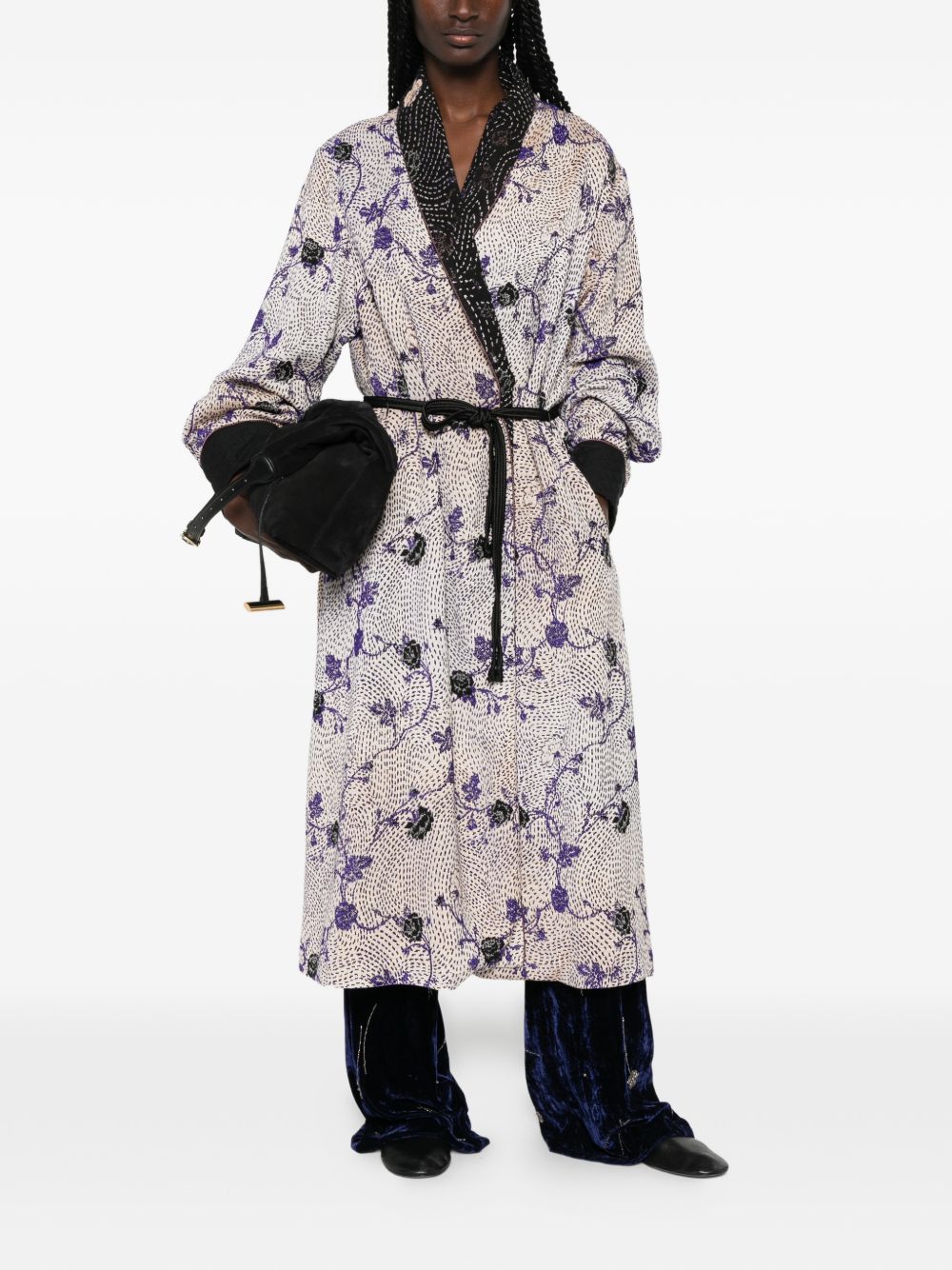 Forte Forte Cherry Blossom Long Coat