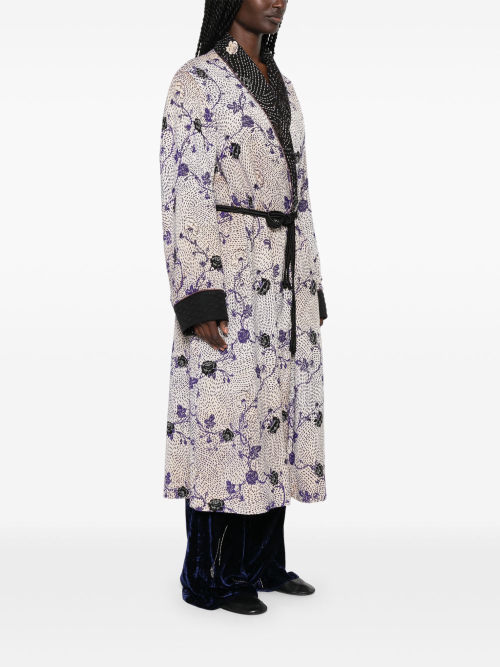 Forte Forte Cherry Blossom Long Coat