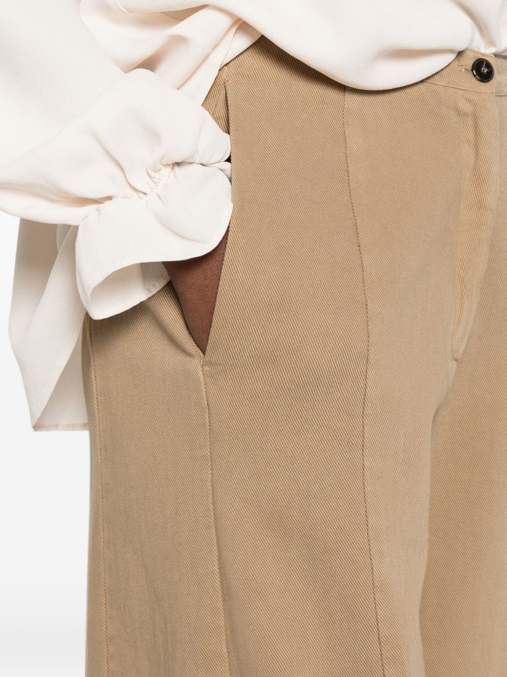 Forte Forte Cotton Wide Leg Trousers