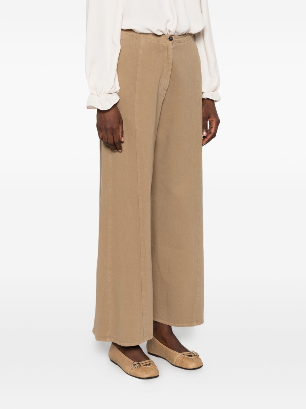 Forte Forte Cotton Wide Leg Trousers