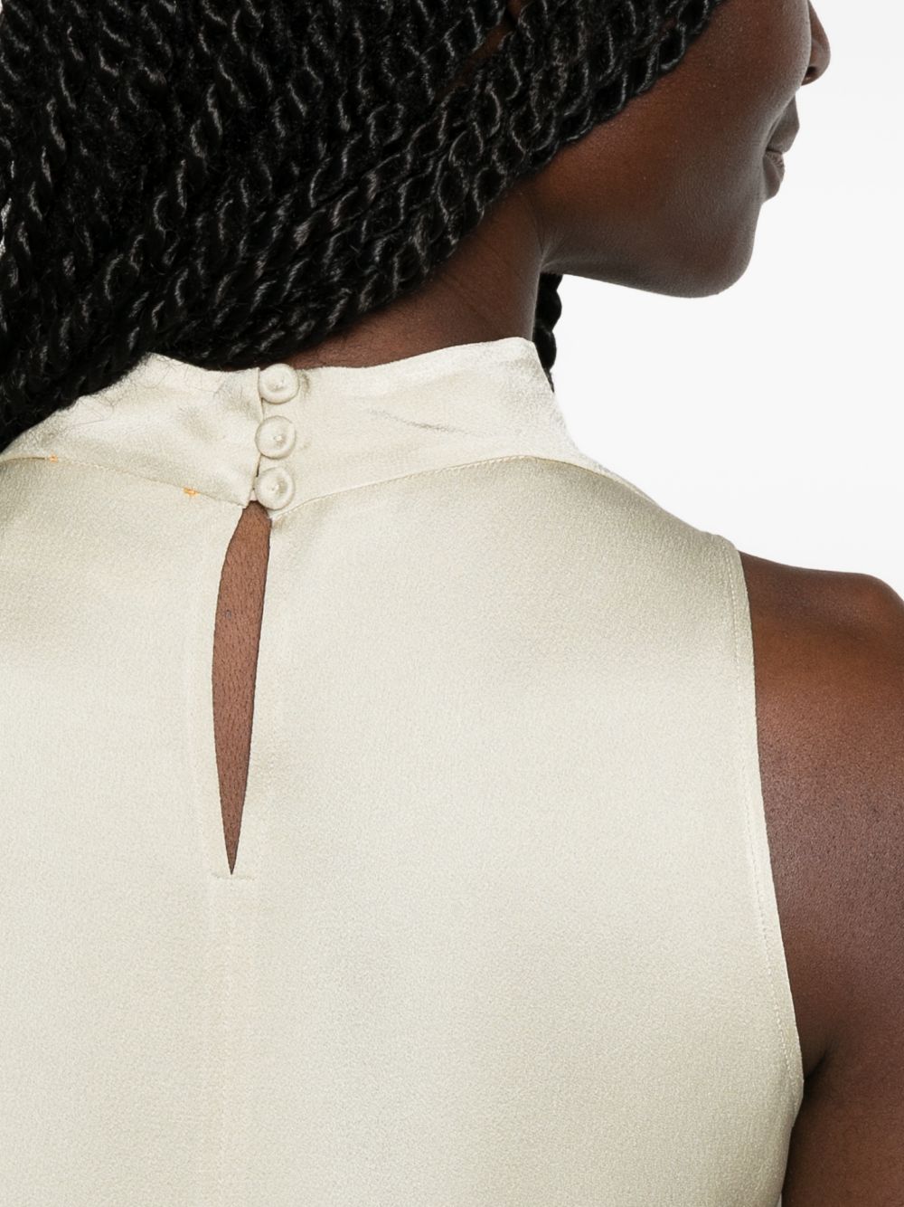 Forte Forte Satin Turtle Neck Top
