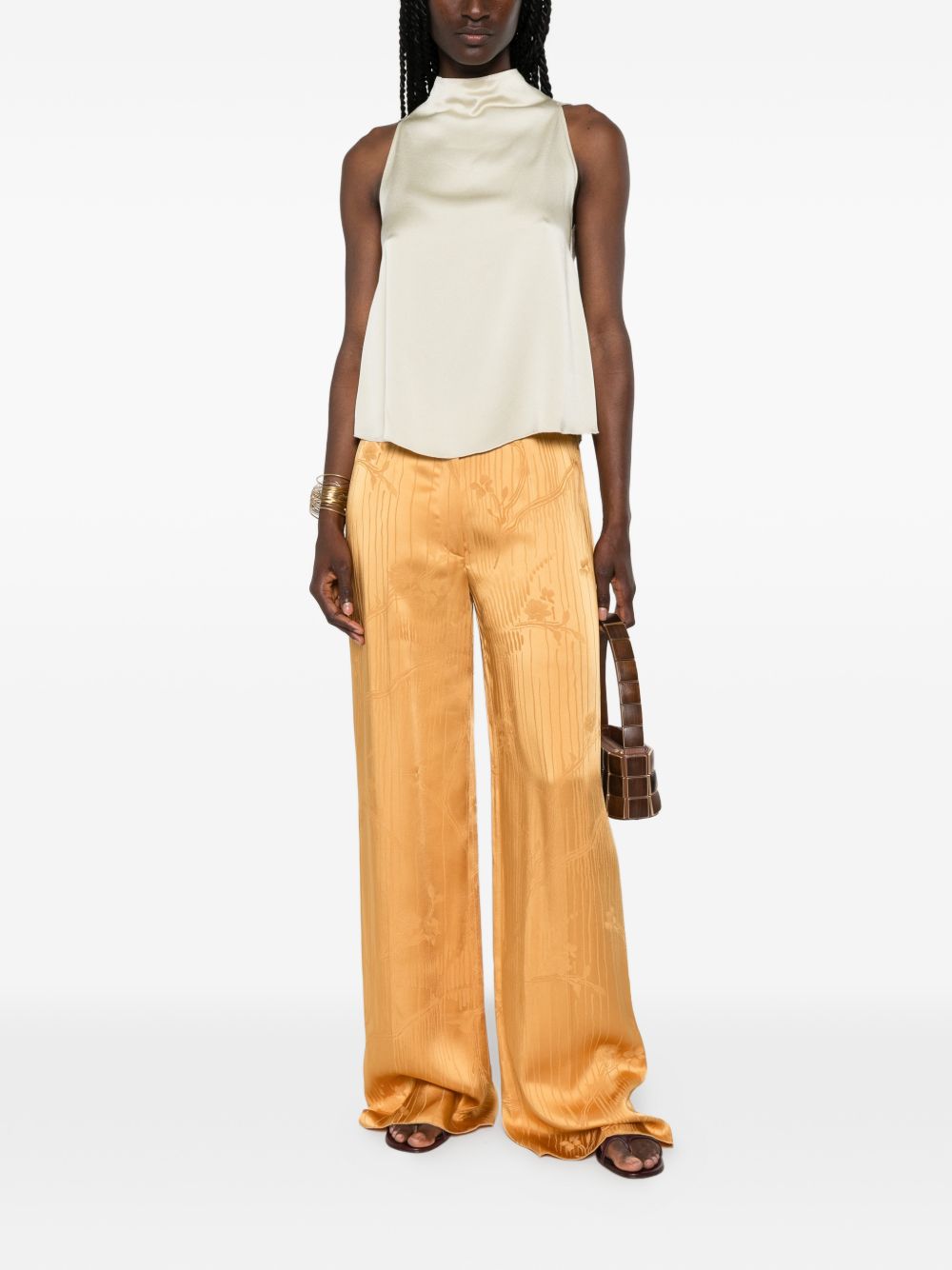 Forte Forte Satin Turtle Neck Top
