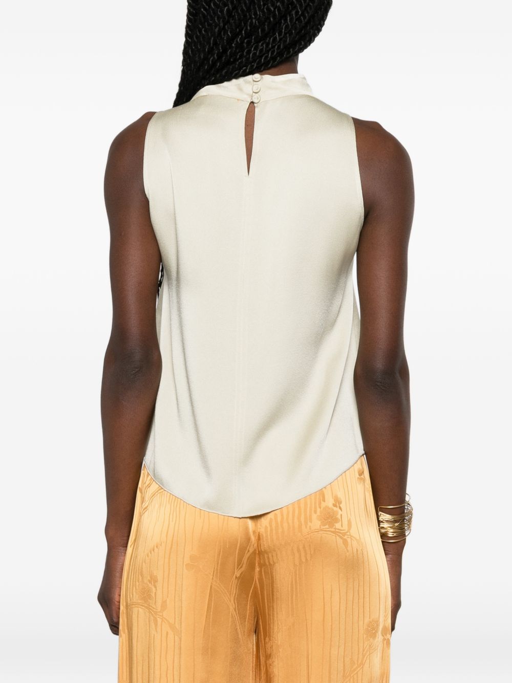 Forte Forte Satin Turtle Neck Top