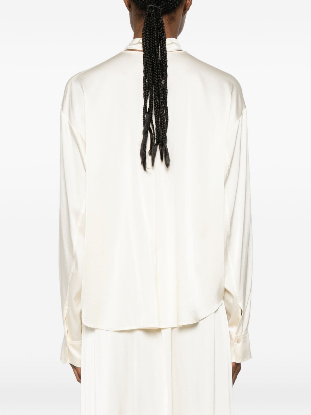 Forte Forte Silk Bow Tie Shirt