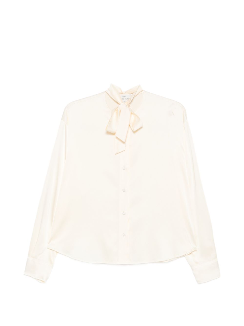 Forte Forte Silk Bow Tie Shirt