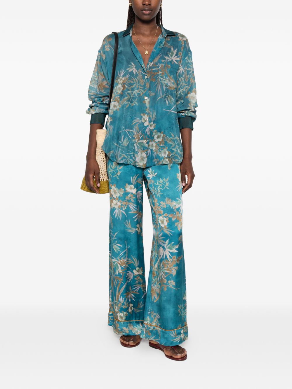 Forte Forte Cotton And Silk Printed Shirt