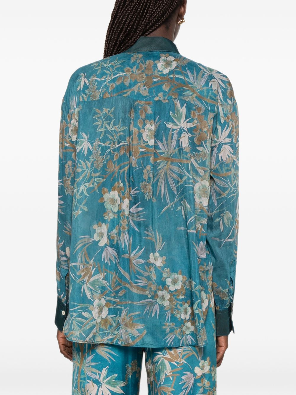 Forte Forte Cotton And Silk Printed Shirt