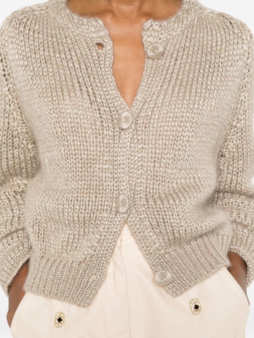 Forte Forte Cashmere Blend Kitted Cardigan