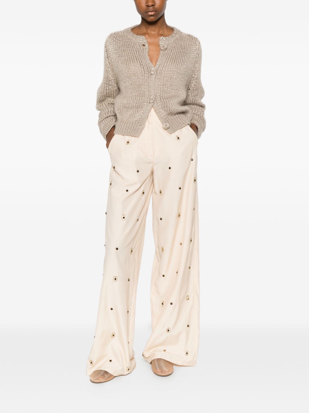 Forte Forte Cashmere Blend Kitted Cardigan