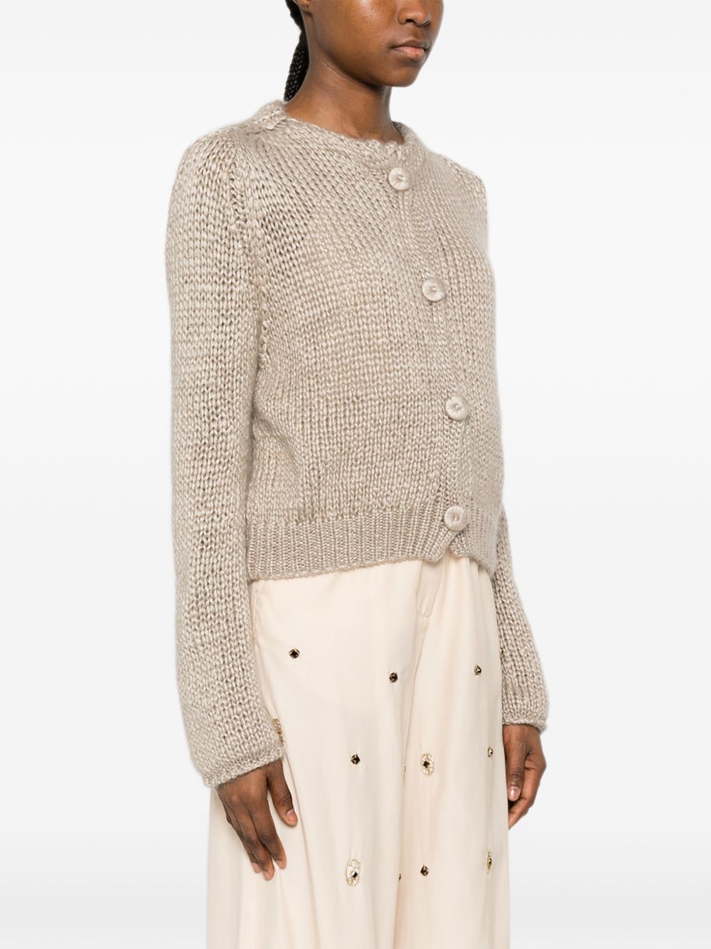 Forte Forte Cashmere Blend Kitted Cardigan