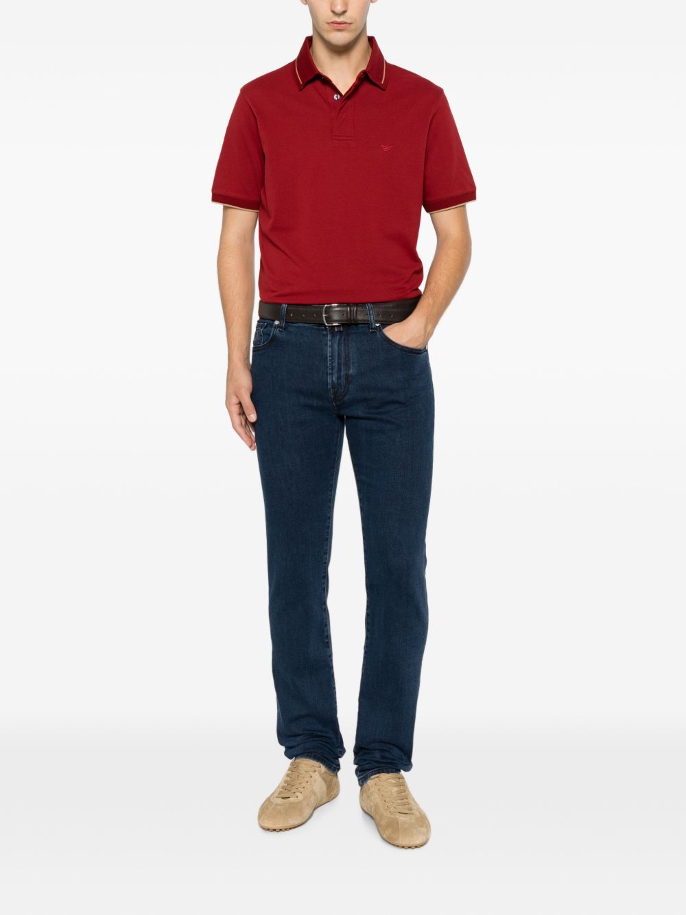 Emporio Armani Logo Cotton Polo Shirt