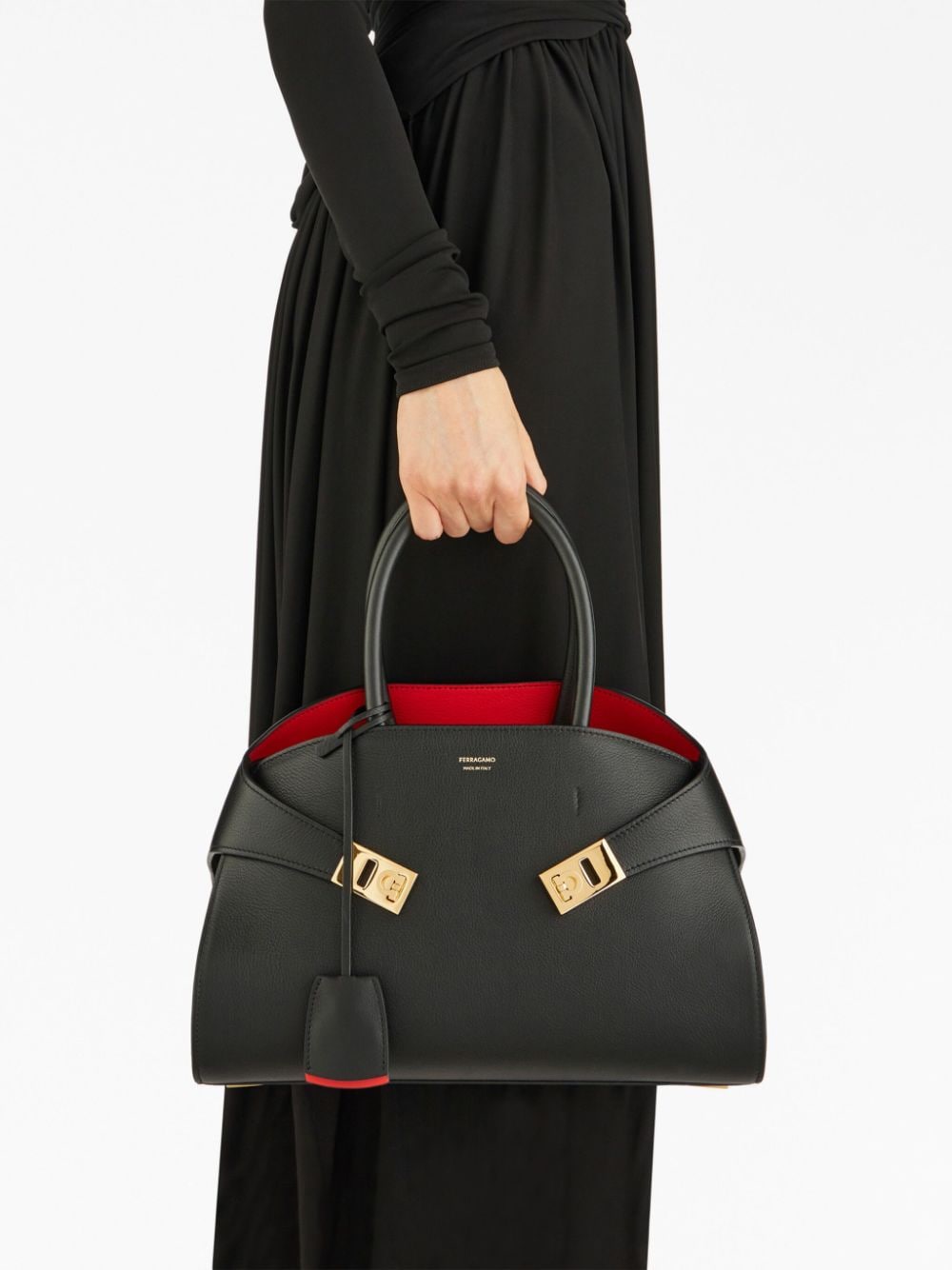 Ferragamo Hug Small Leather Handbag
