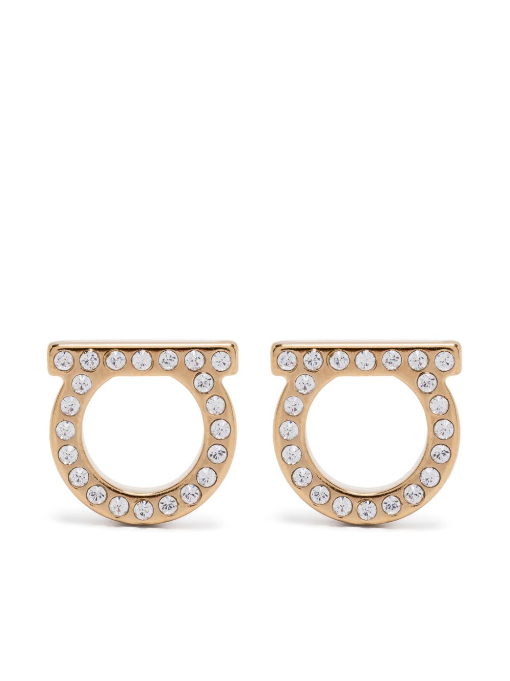 Ferragamo Gancini Crystal Earrings