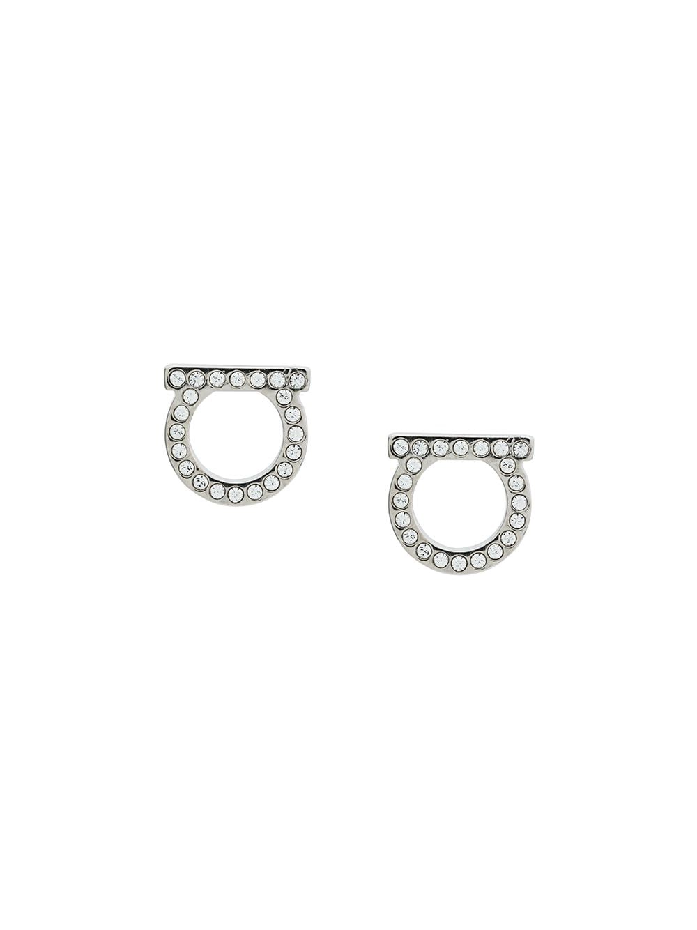 Ferragamo Gancini Crystal Earrings