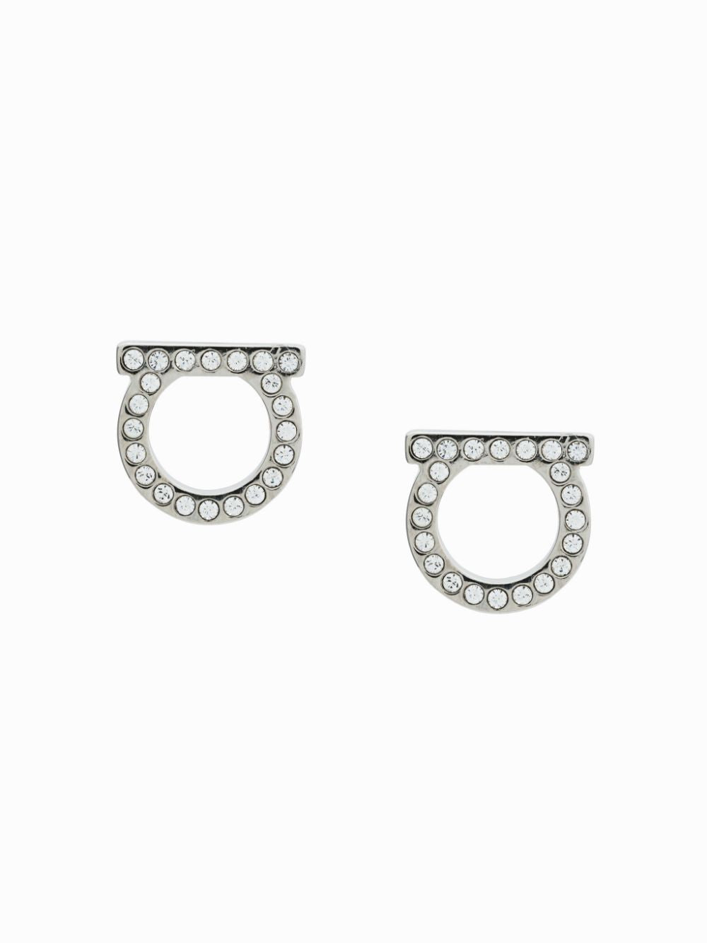 Ferragamo Gancini Crystal Earrings
