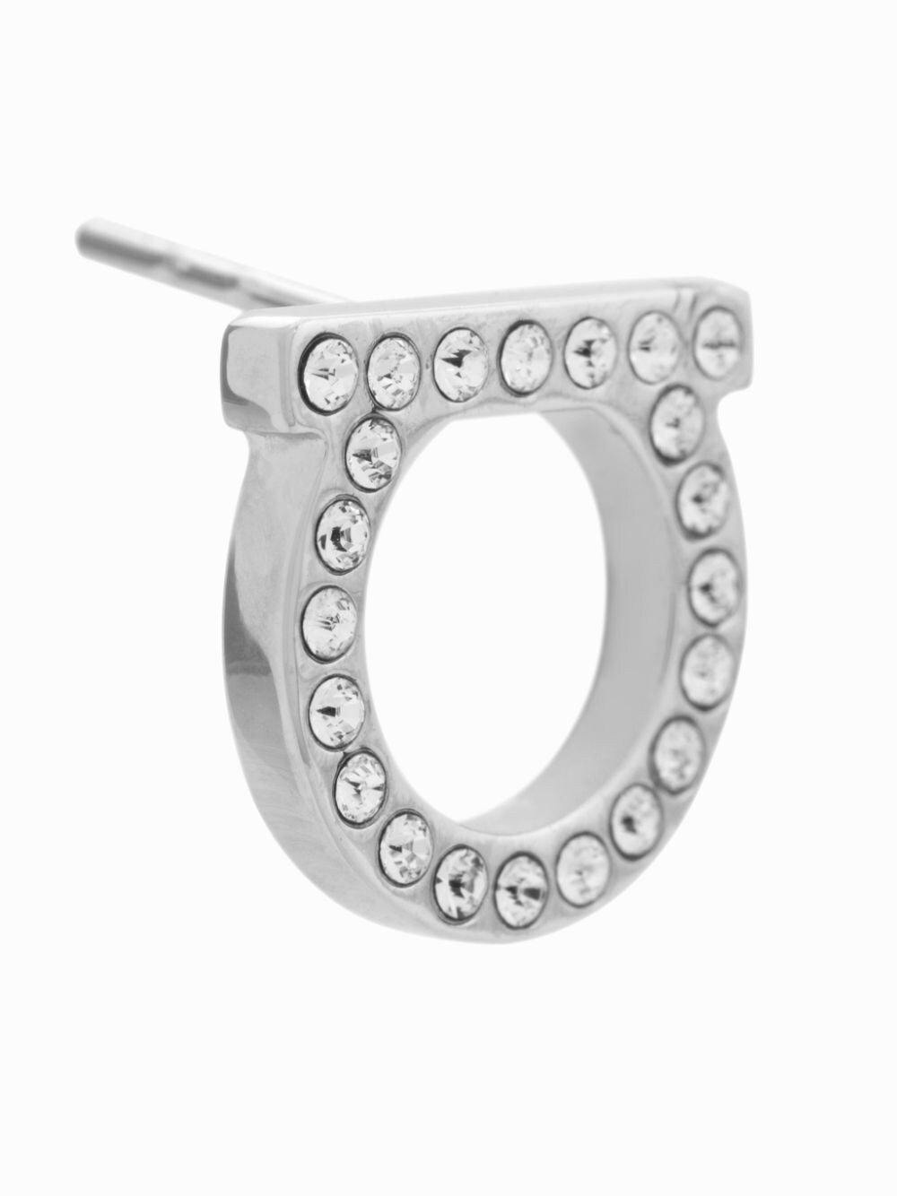Ferragamo Gancini Crystal Earrings