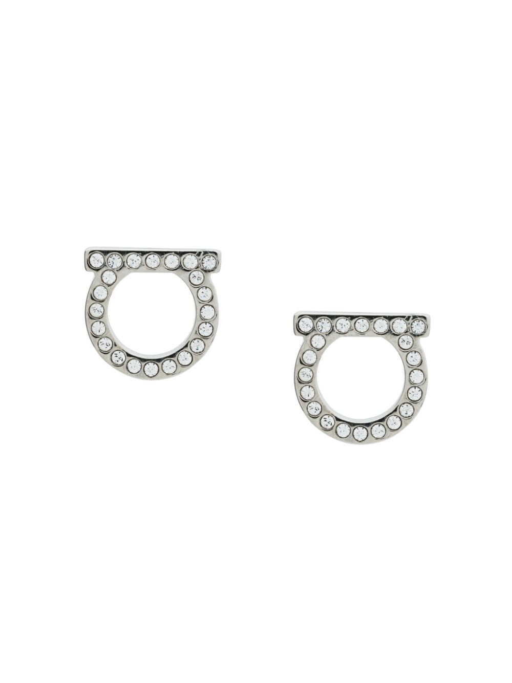Ferragamo Gancini Crystal Earrings