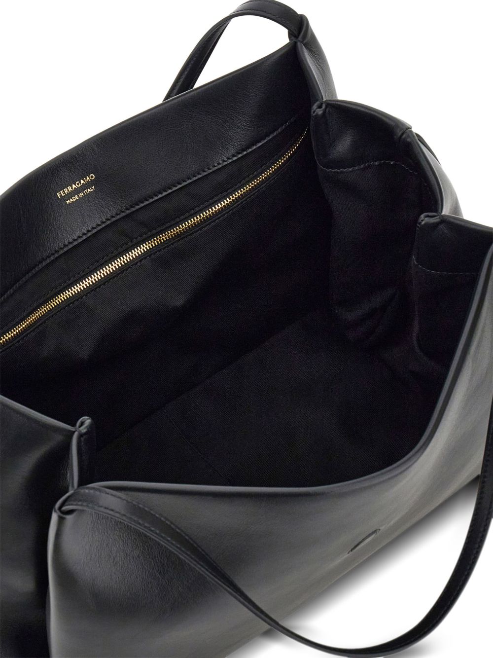 Ferragamo Gancini Leather Tote Bag