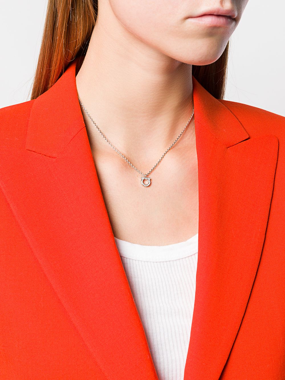 Ferragamo Gancini Crystal Necklace