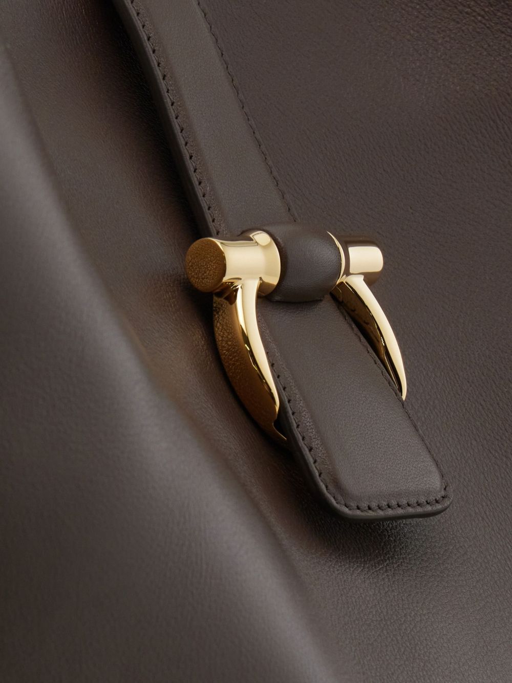 Ferragamo Gancini Leather Tote Bag