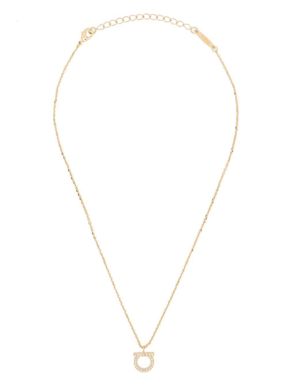 Ferragamo Gancini Crystal Necklace