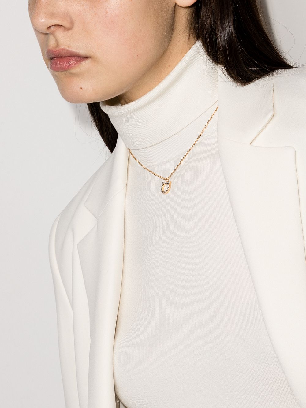 Ferragamo Gancini Crystal Necklace