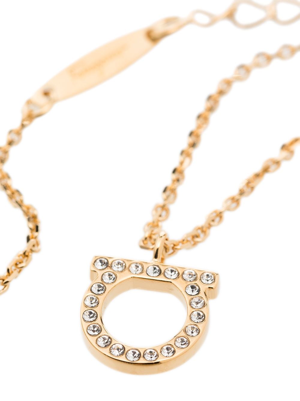 Ferragamo Gancini Crystal Necklace